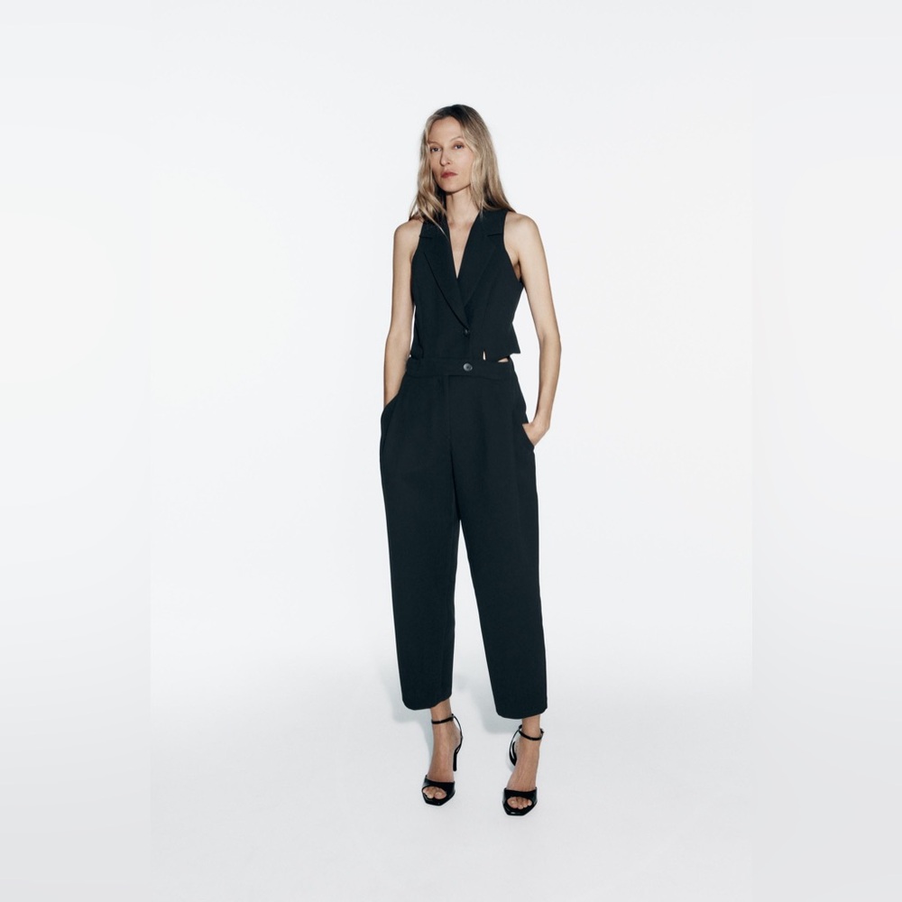 NWOT Zara | Blazer Style Jumpsuit with cutouts
